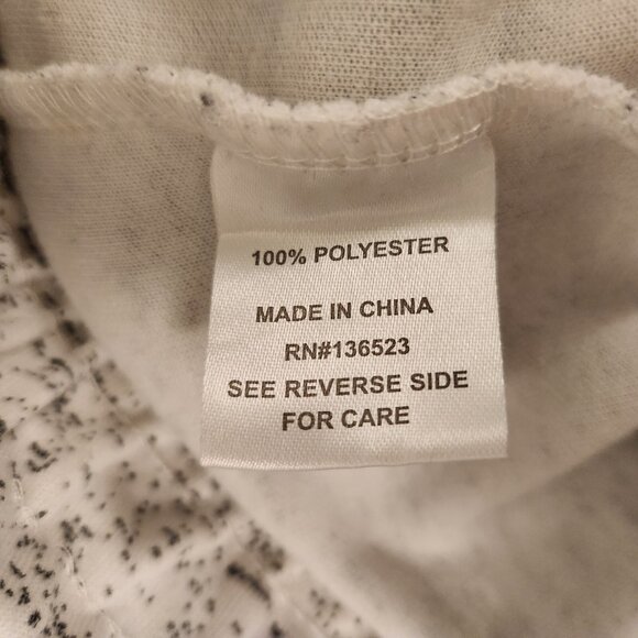 BKLYN Athletics The Jogger Sweatpants White Streaky Print Fleece Mens Small - Picture 8 of 10